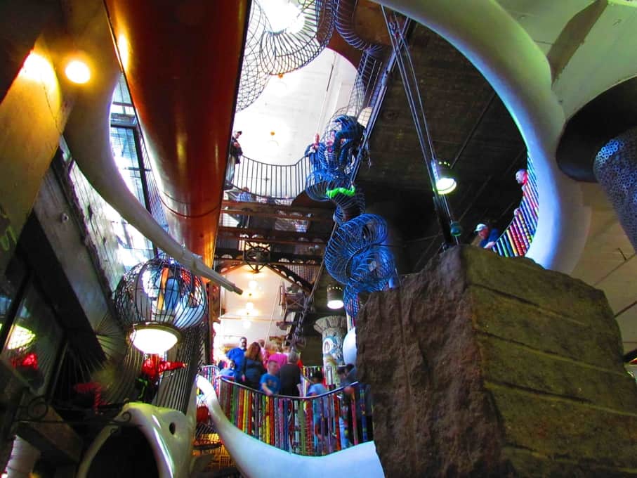 The inside of City Museum is filled with the same sort of eclectic creations as on the outside. 