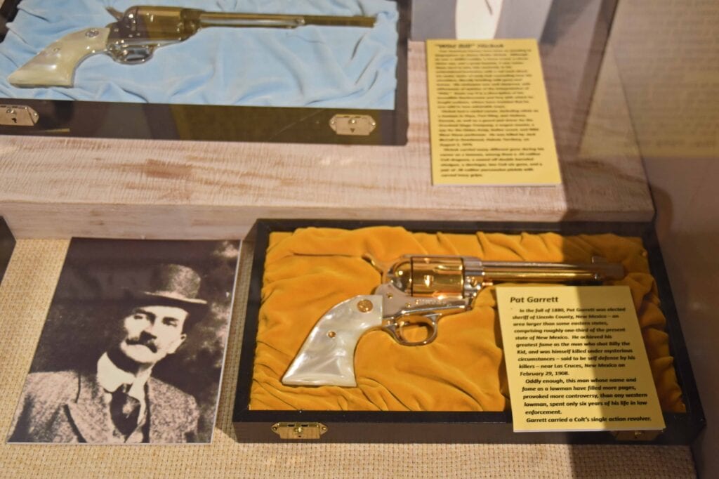 Pat Garrett's pistol sis a reminder of the Wild West days of Abilene, Kansas.