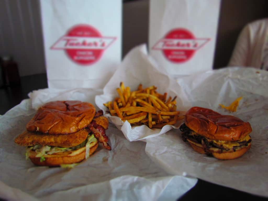 A delicious meal can be enjoyed at Tucker's Onion Burgers in Oklahoma City.