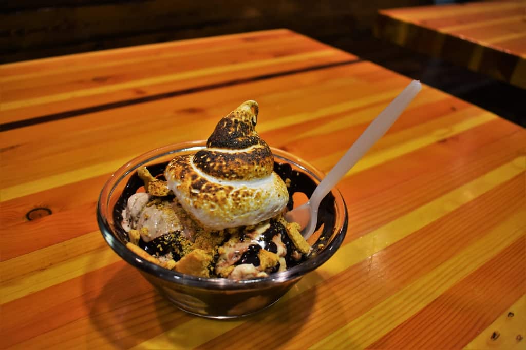 The Smore's Sundae is a flavor combination sure to remind you of a starry night.