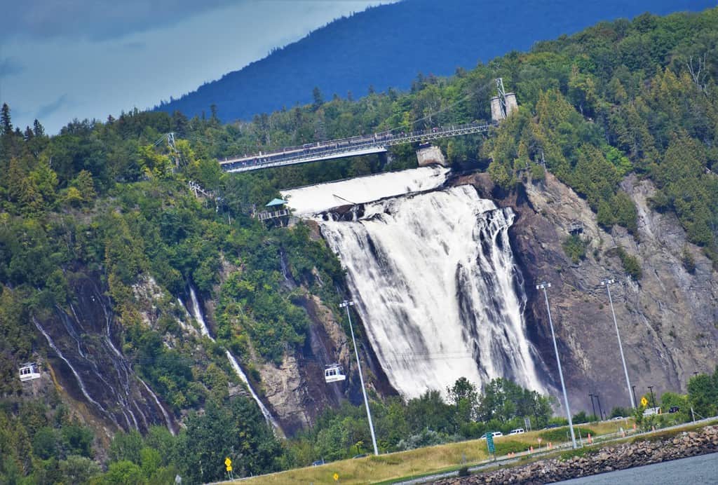 Our first view of Montmorency falls was breathtaking.
