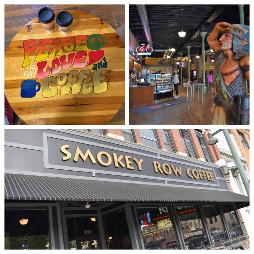 Smokey Row Coffee is a fun spot to satisfy t=your caffeine needs for a day downtown. 