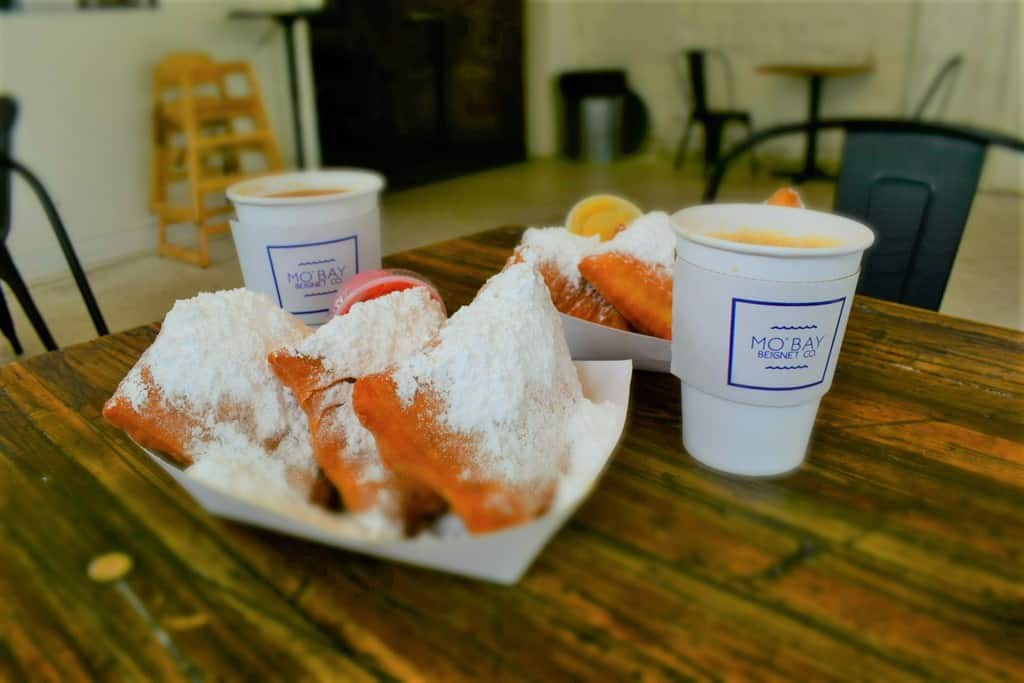 The sugar pillows of delight are the mainstay of the menu at Mo'Bay Beignets Co.