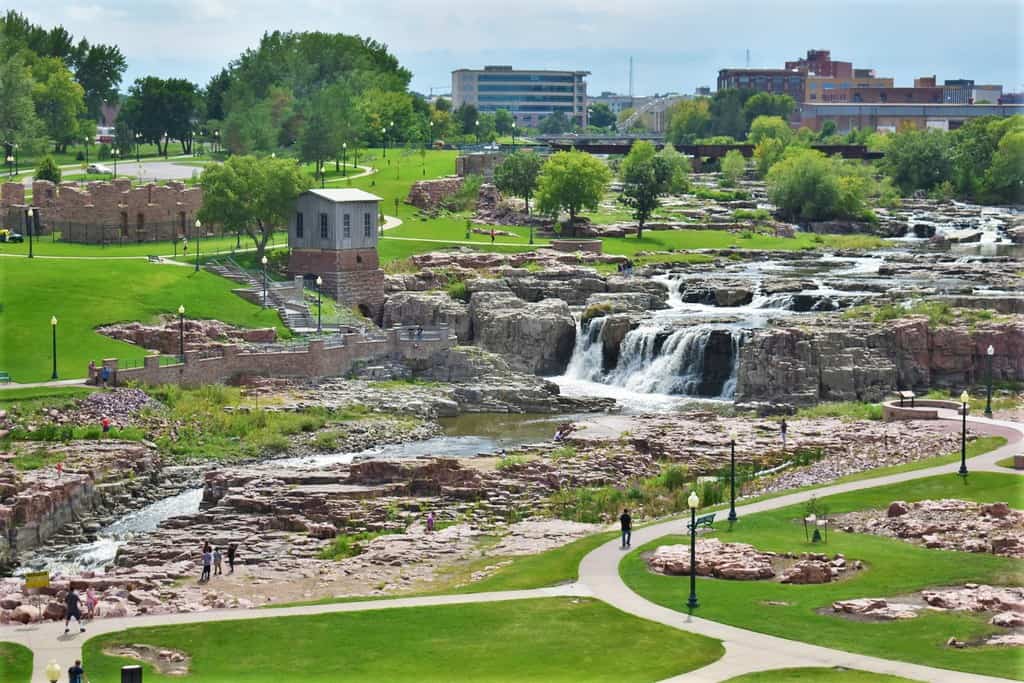 The beauty of Falls Park is an obvious example of an Ice Age creation.