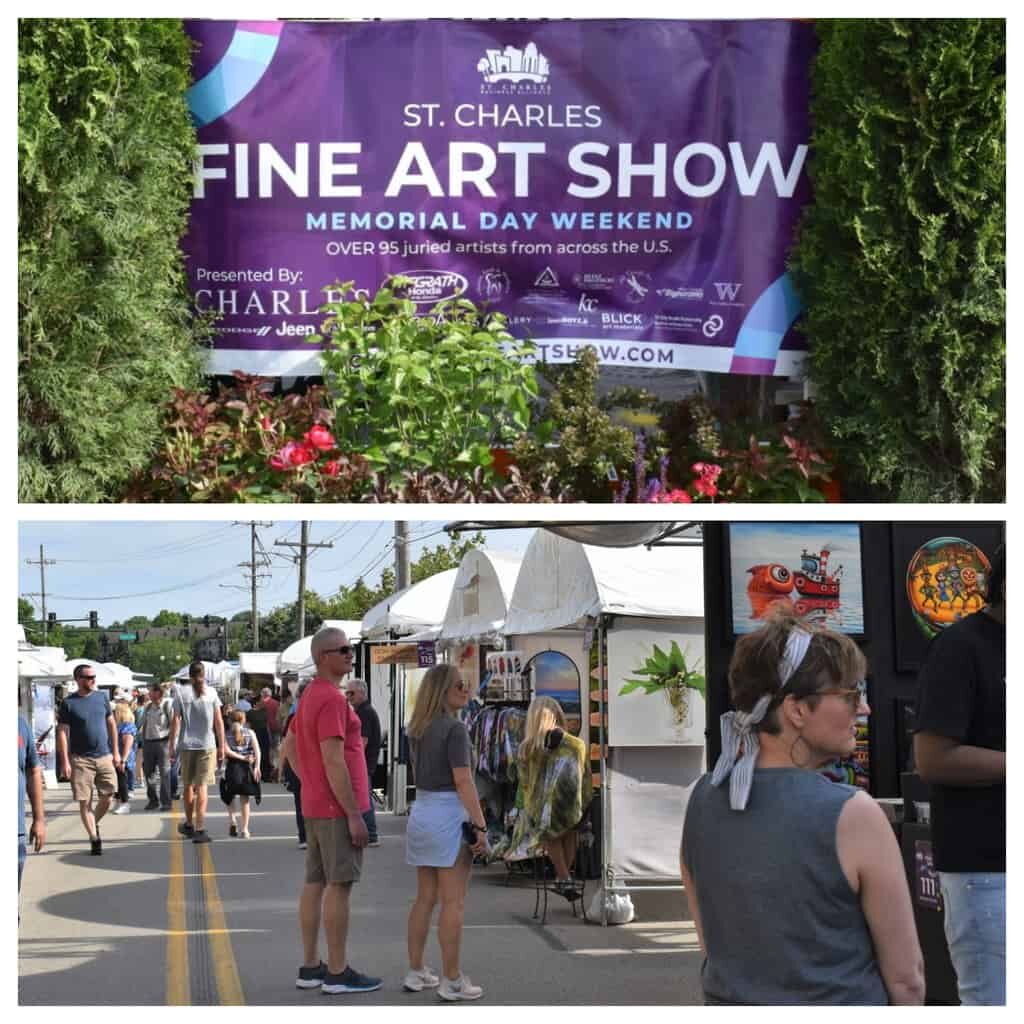 The annual St. Charles Fine Art Fair is a great way to have an art filled escape. 