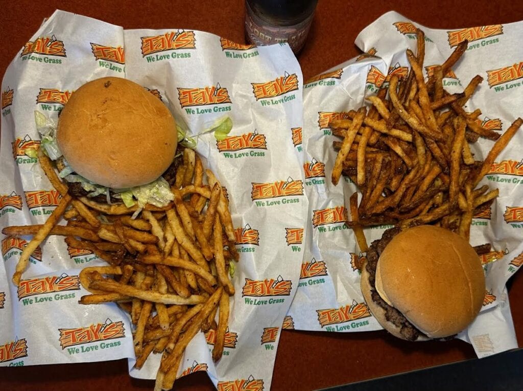 A pair of cheesburger combos make for a good meal on date night.