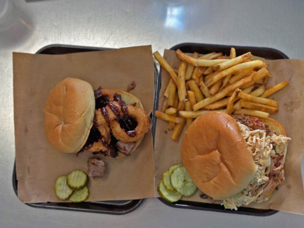 A tray of food at Joe's KC BBQ is a coveted meal.